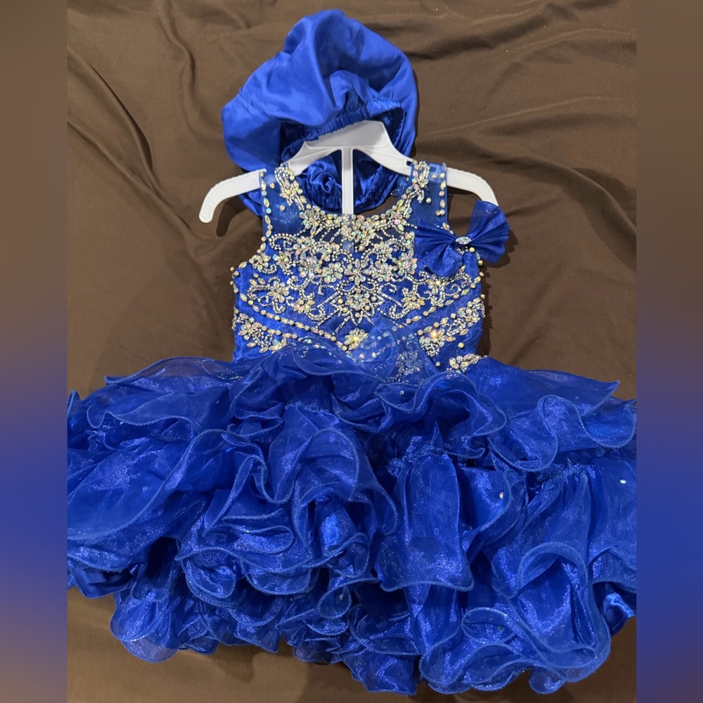 Little Rosie Royal Blue pageant dress